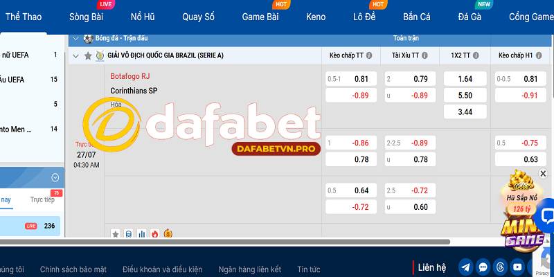 Kèo cược thể thao tại Dafabet phong phú, tỷ lệ cược cao Kèo cược thể thao tại Dafabet phong phú, tỷ lệ cược cao