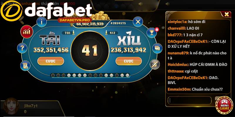 Tài xỉu là game bài cực hot tại nhà cái Dafabet